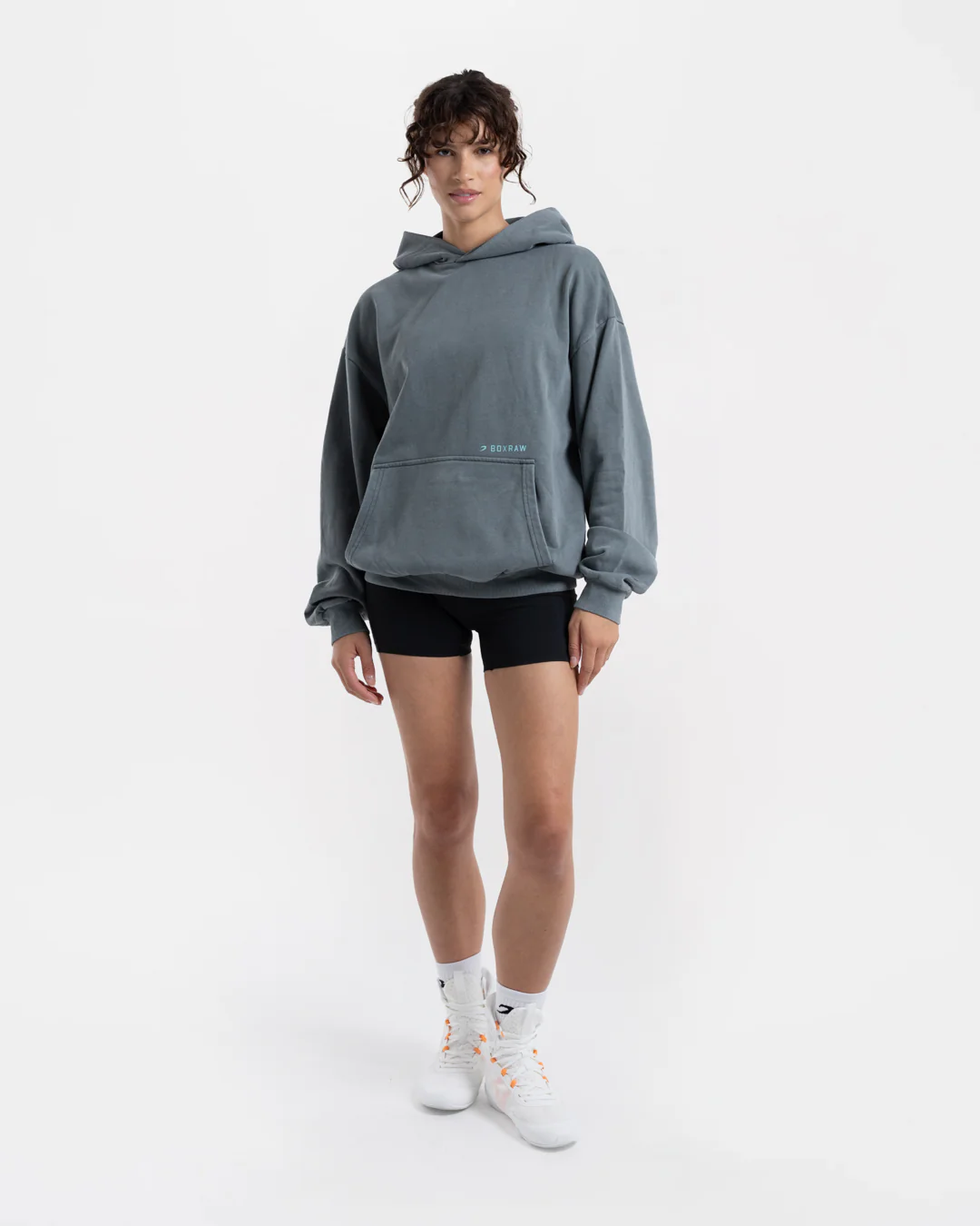 Sparring Club Oversized Hoodie - Washed Charcoal - Image 2
