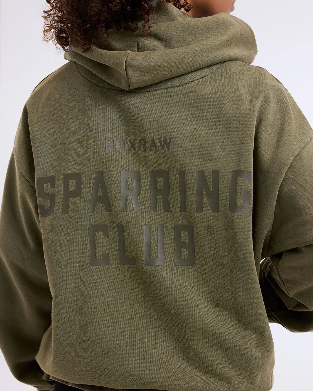 Sparring Club Oversized Hoodie - Washed Olive - Image 10