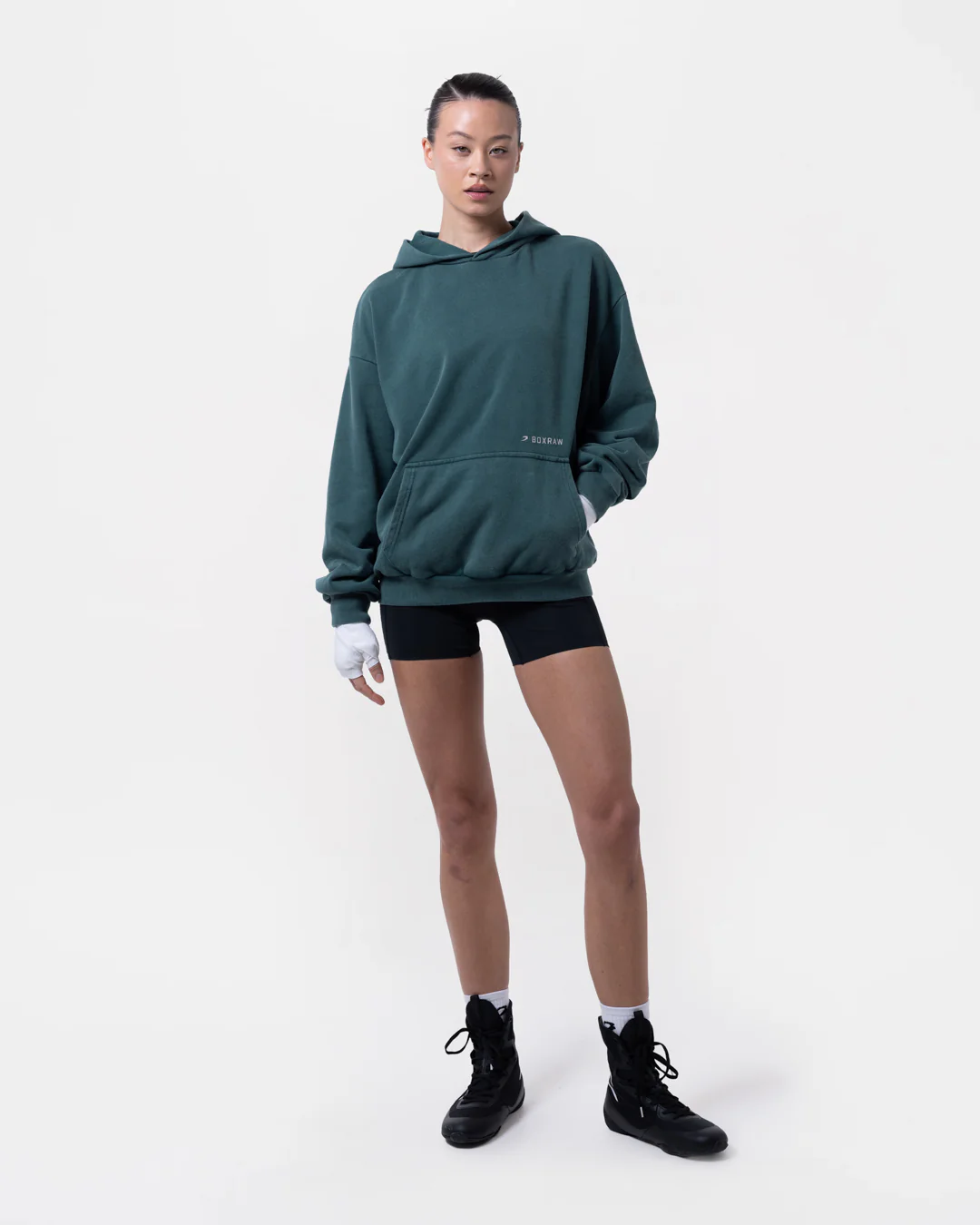 Sparring Club Oversized Hoodie - Washed Teal - Image 2