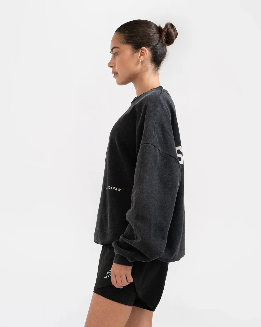 Sparring Club Oversized Sweatshirt - Washed Black - Image 5