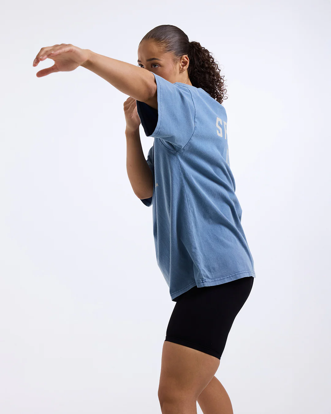 Sparring Club Oversized T-Shirt - Washed Baby Blue - Image 6