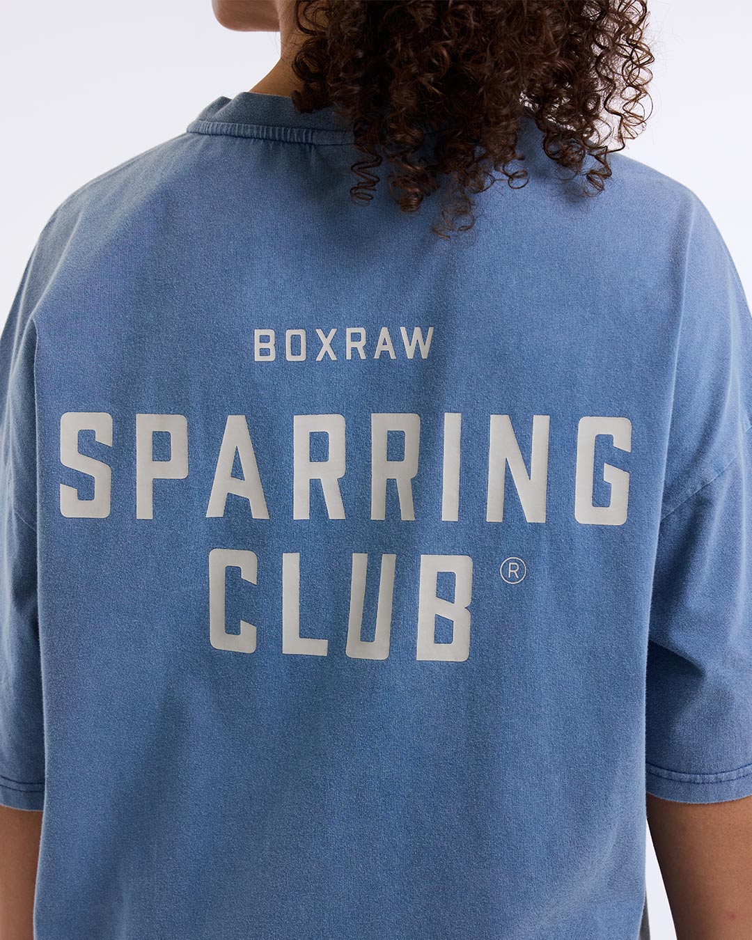 Sparring Club Oversized T-Shirt - Washed Baby Blue - Image 9