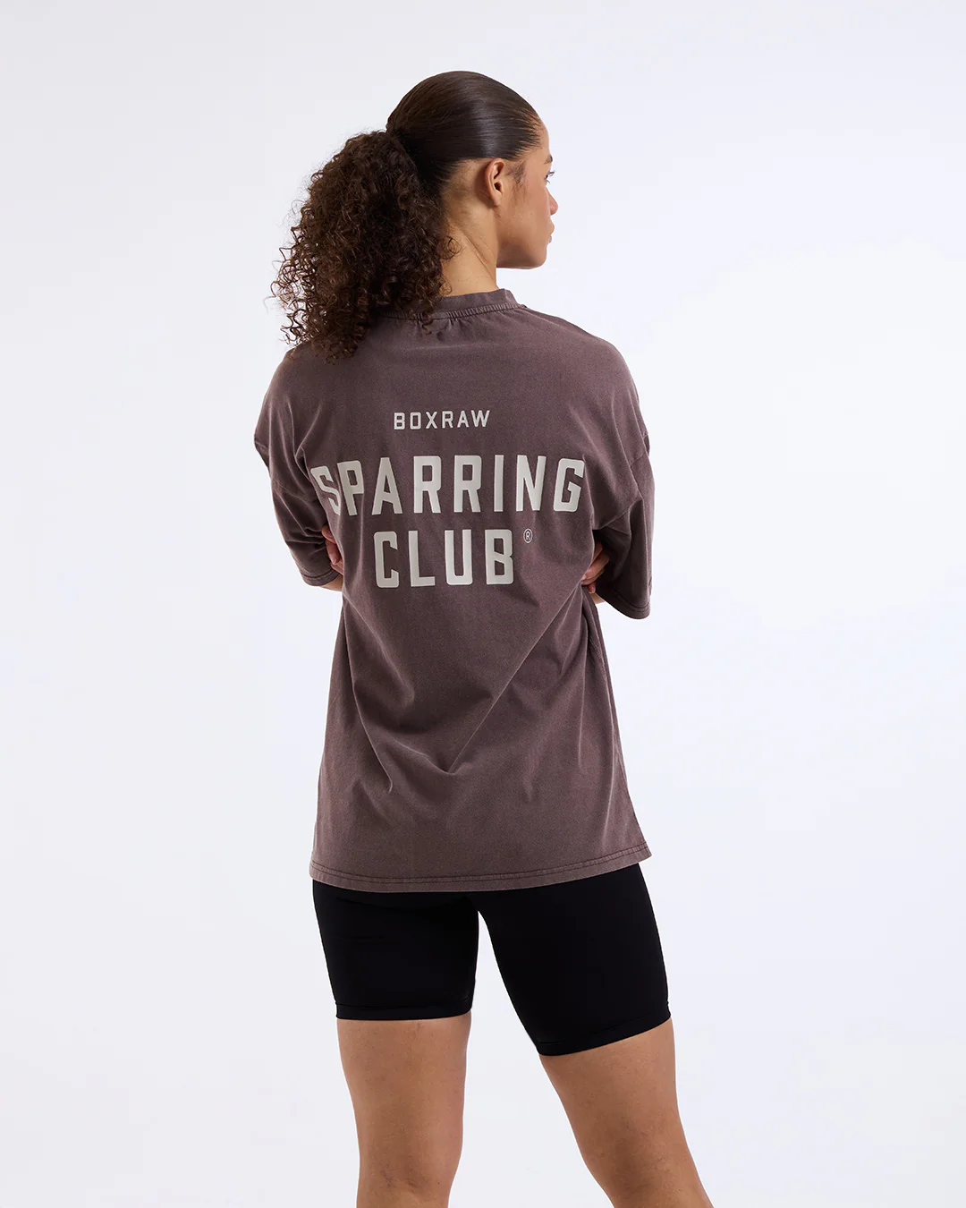 Sparring Club Oversized T-Shirt - Washed Brown - Image 4