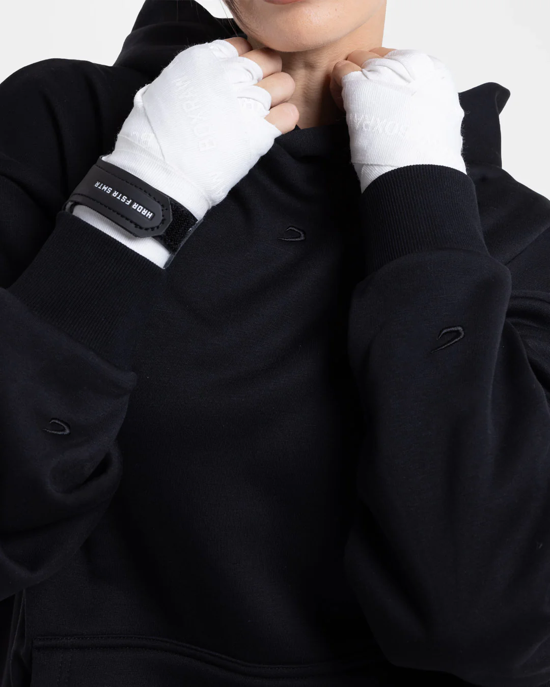 Strike Oversized Hoodie - Black - Image 7