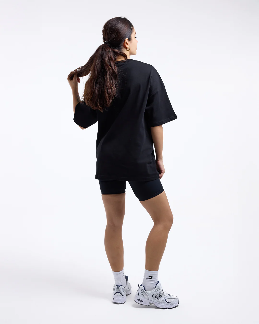 Strike Oversized T-Shirt - Black - Image 2