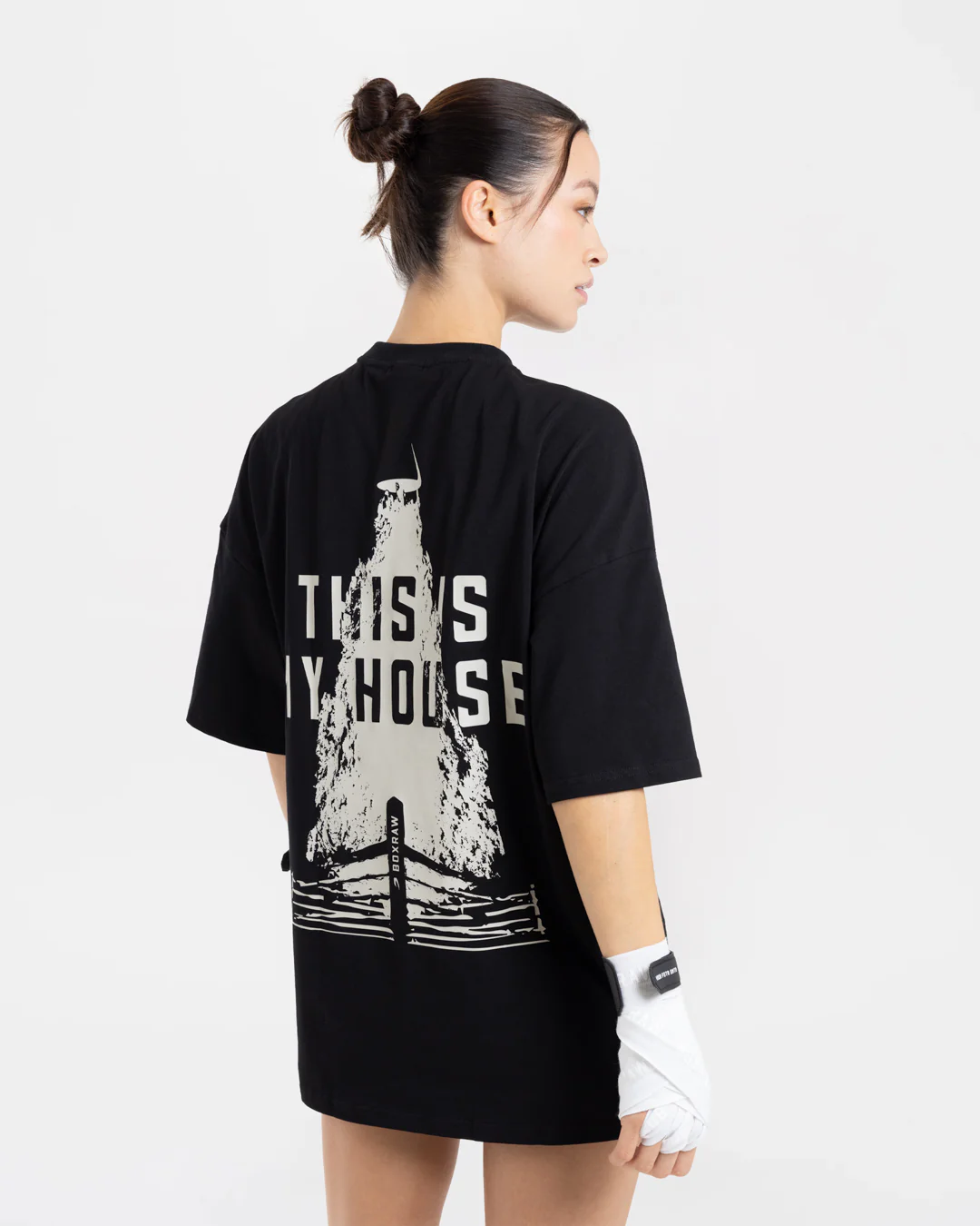 This Is My House Oversized T-Shirt - Black - Image 5