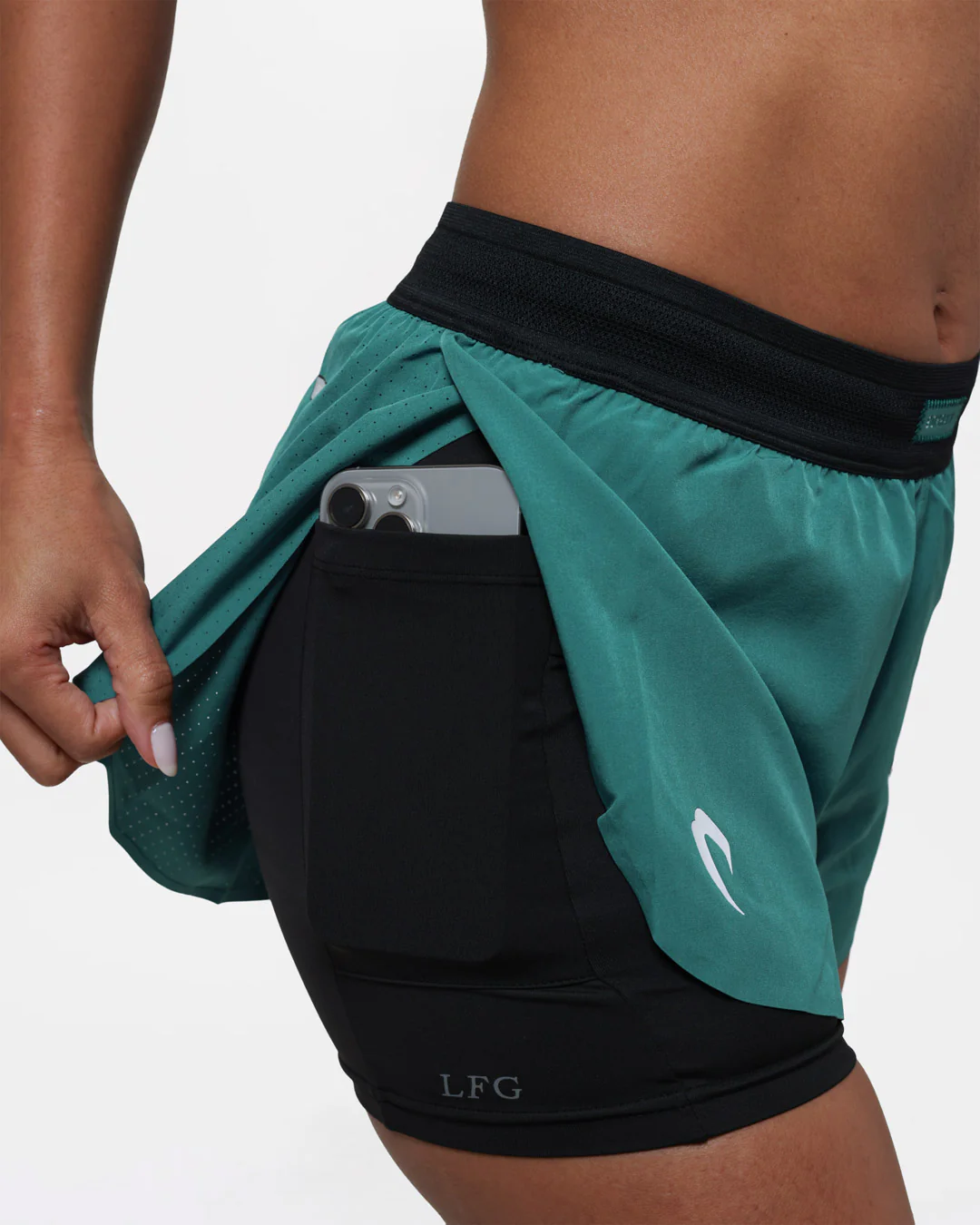 Tunero 2-in-1 Shorts - Teal - Image 9