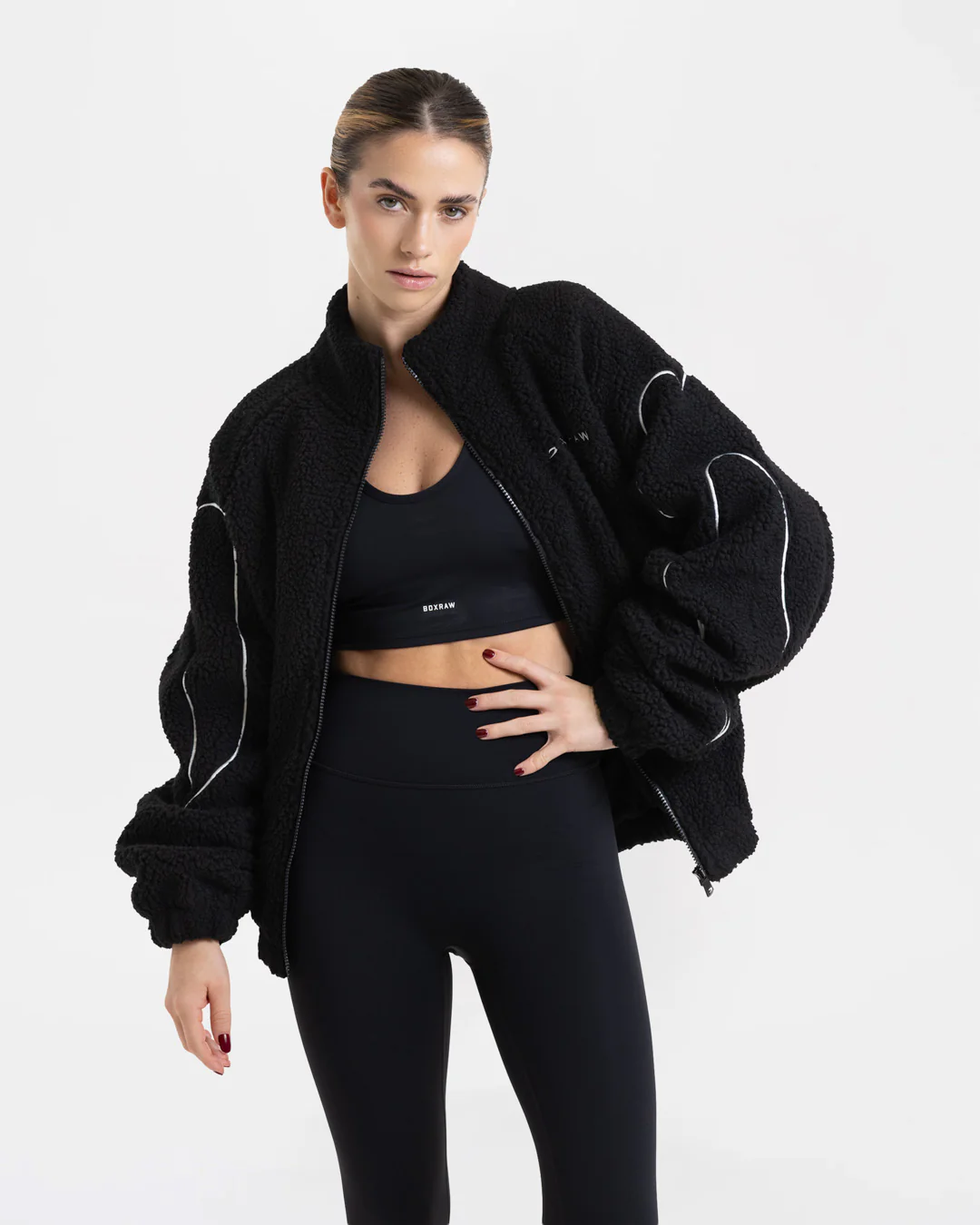 Tunero Sherpa Jacket - Black - Image 3