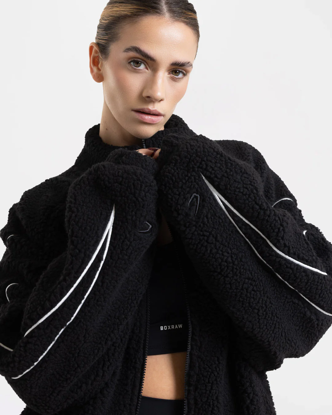 Tunero Sherpa Jacket - Black - Image 7