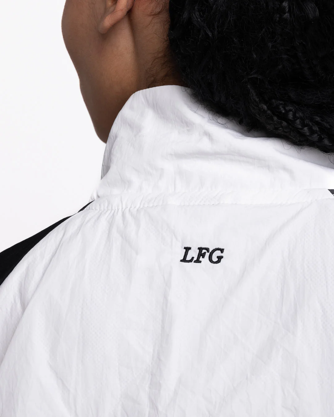 Tunero Track Jacket - White/Black - Image 11