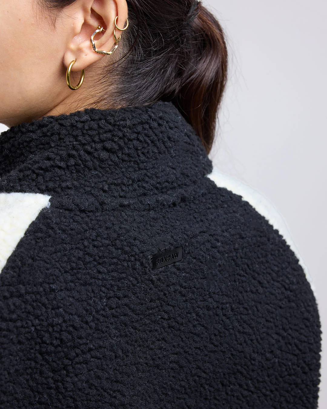 Walker Sherpa Jacket - Black/Cream - Image 9