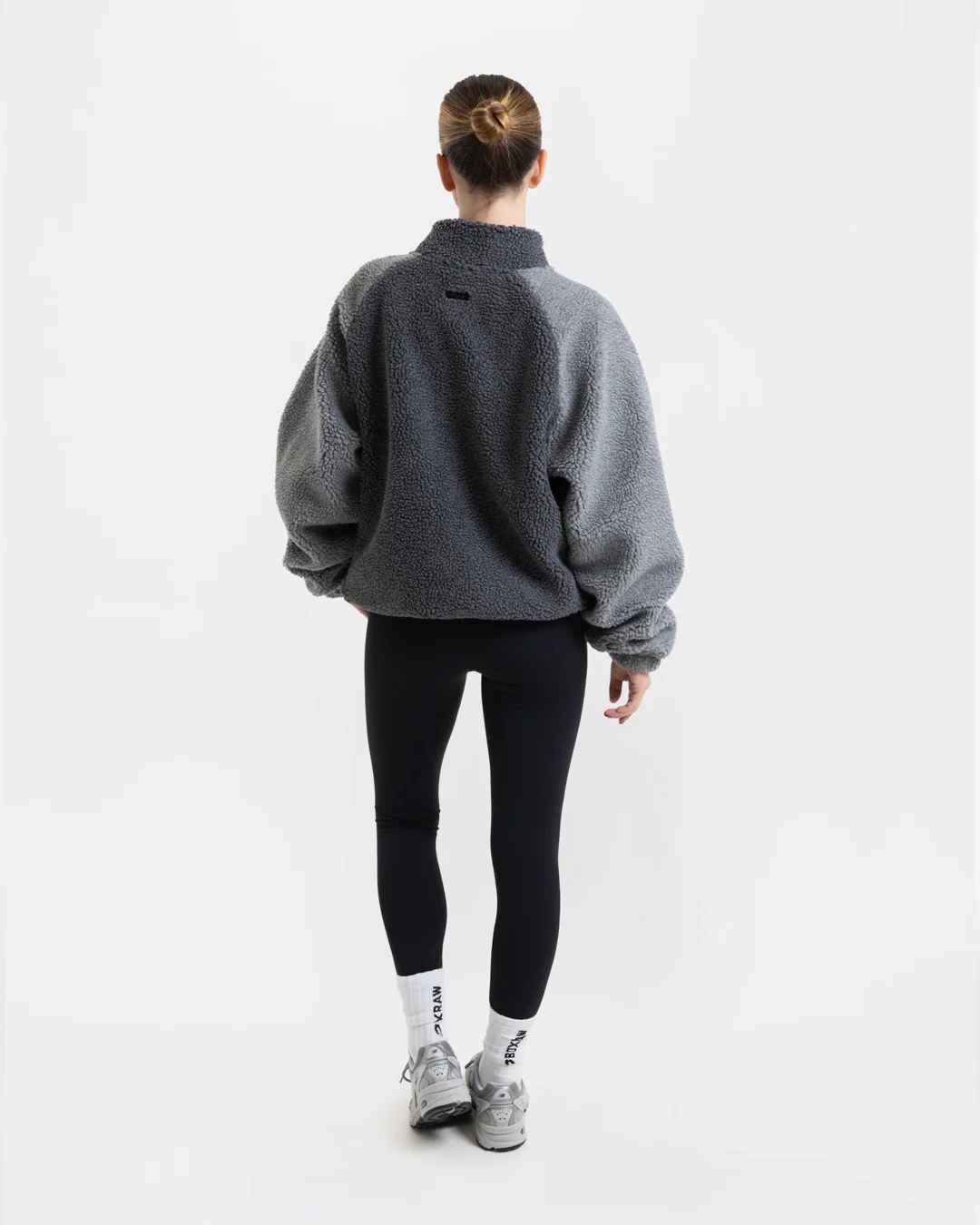 Walker Sherpa Jacket - Charcoal/Grey - Image 5