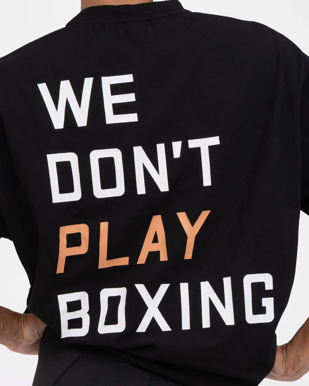 We Don't Play Boxing Oversized T-Shirt - Black - Image 5
