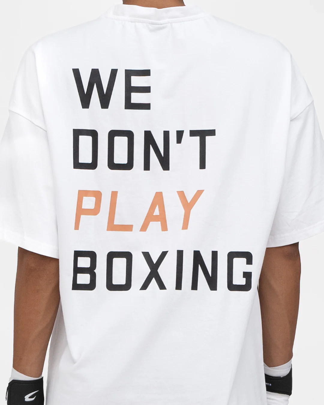 We Don't Play Boxing Oversized T-Shirt - White - Image 5